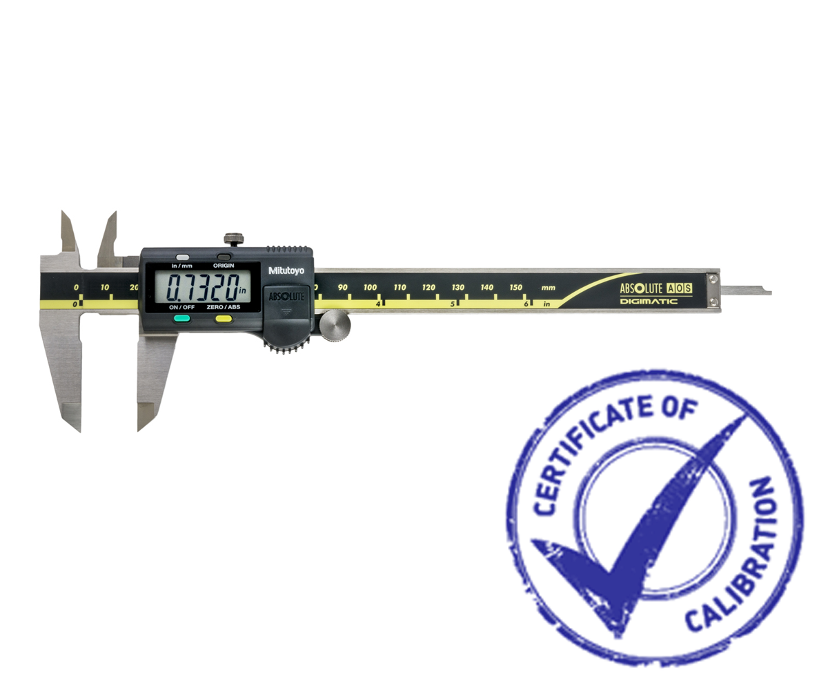 Mitutoyo Gages with Certificates of Calibration Tagged "Mitutoyo